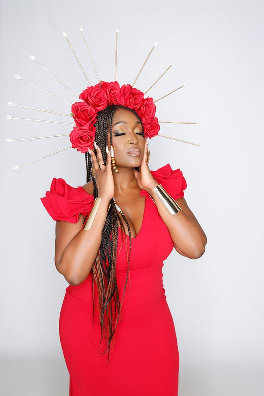 Large Red Flower Crown